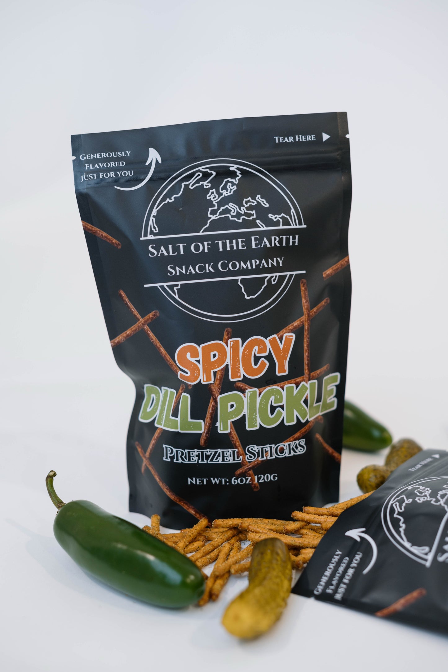 Spicy Dill Pickle Pretzels